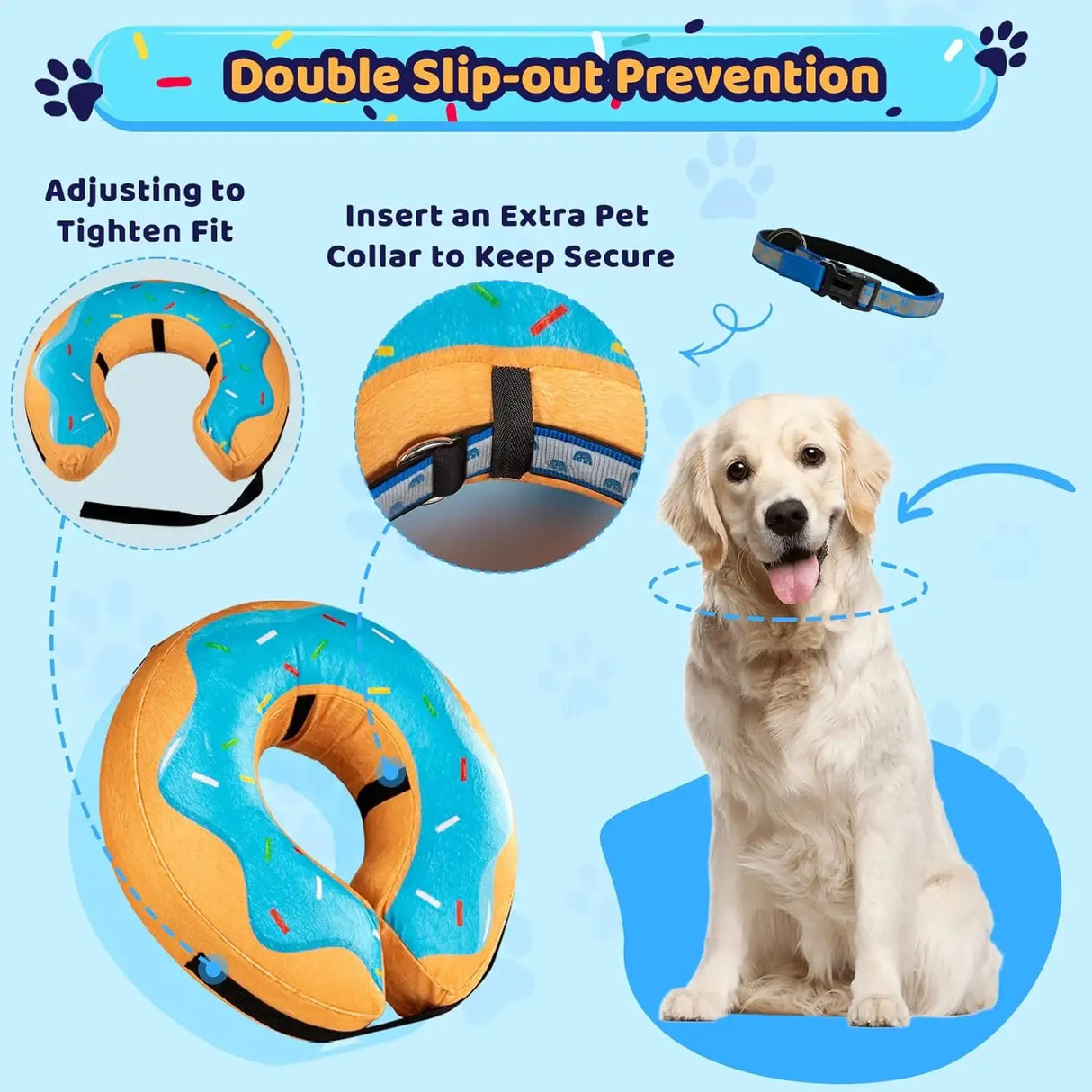 GRAND LINE - Grand Line Donut Inflatable Collar LARGE - The Red Vitamin MX - Collares y Conos De Recuperación Para Perros - {{ shop.shopifyCountryName }}
