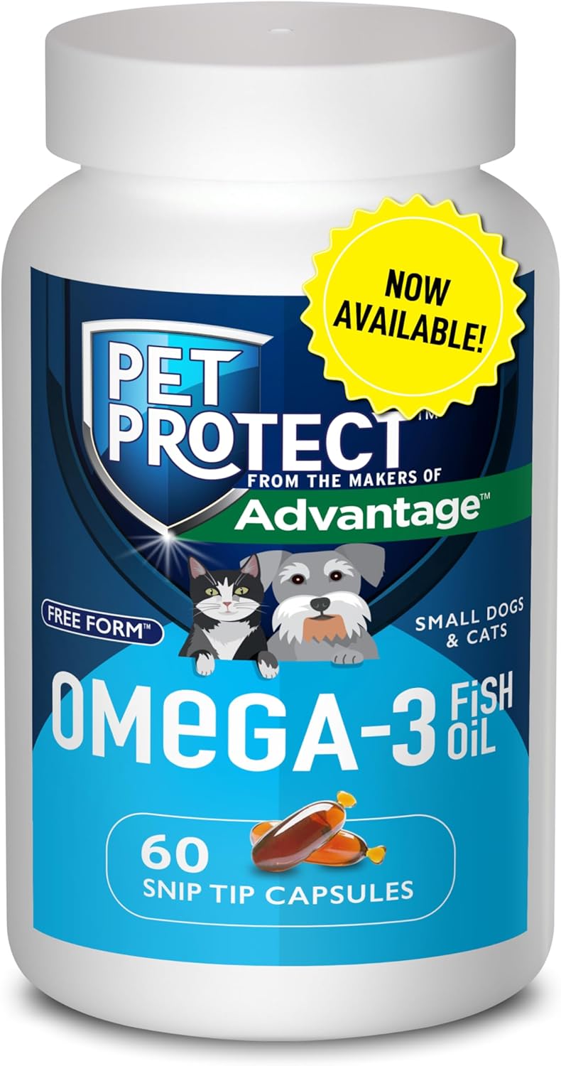 Pet Protect Cat & Small Dog Omega-3 Supplement 60 Capsulas