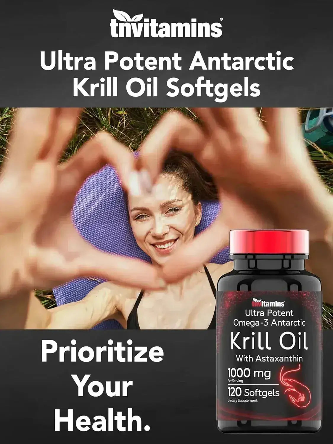 TNTVITAMINS - tnvitamins Antarctic Krill Oil 1000Mg. 120 Capsulas Blandas - The Red Vitamin MX - Suplementos Alimenticios - {{ shop.shopifyCountryName }}