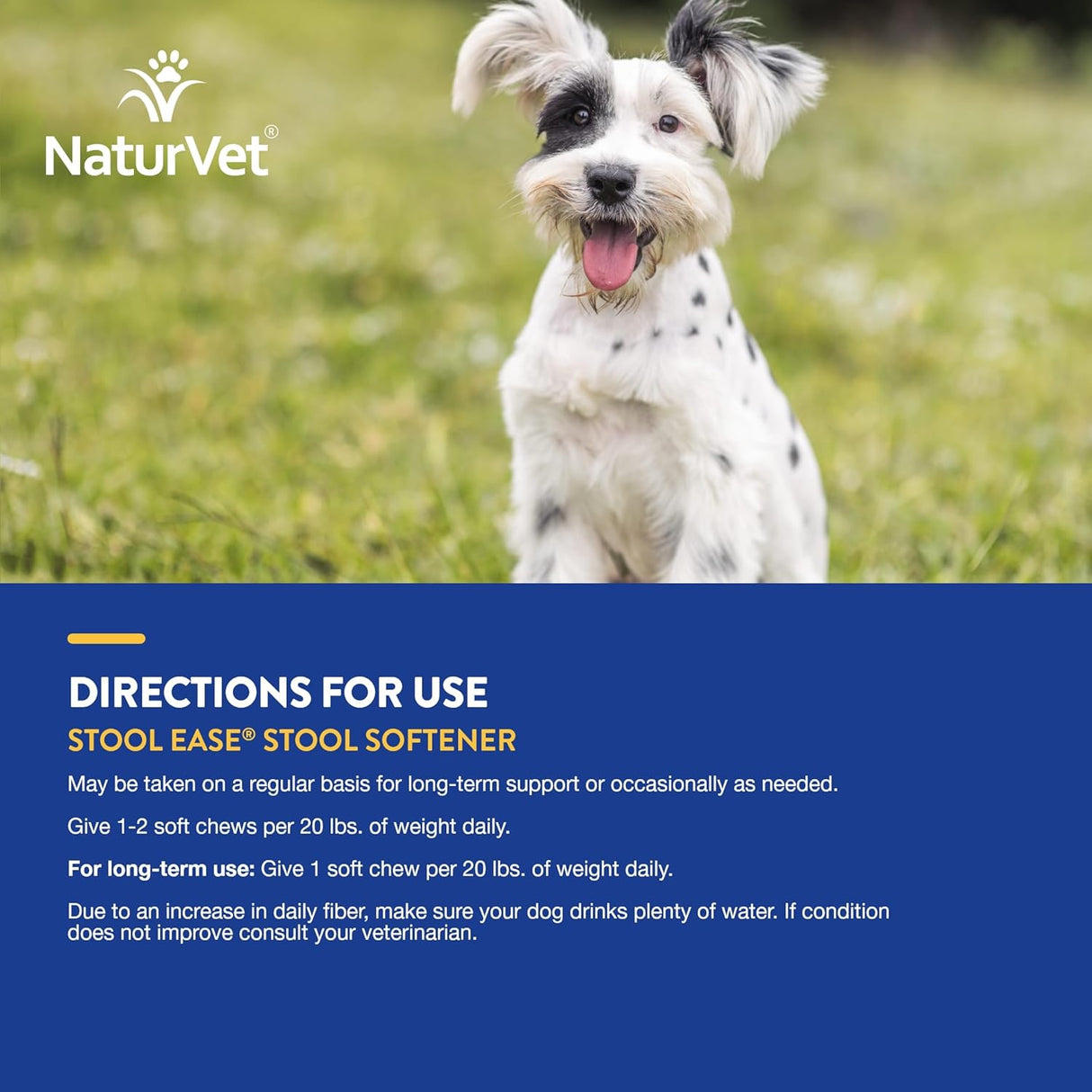 NaturVet Stool Ease for Dogs 40 Masticables