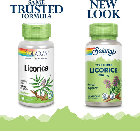 SOLARAY - Solaray Licorice Root 450Mg. 100 Capsulas - The Red Vitamin MX - Suplementos Alimenticios - {{ shop.shopifyCountryName }}