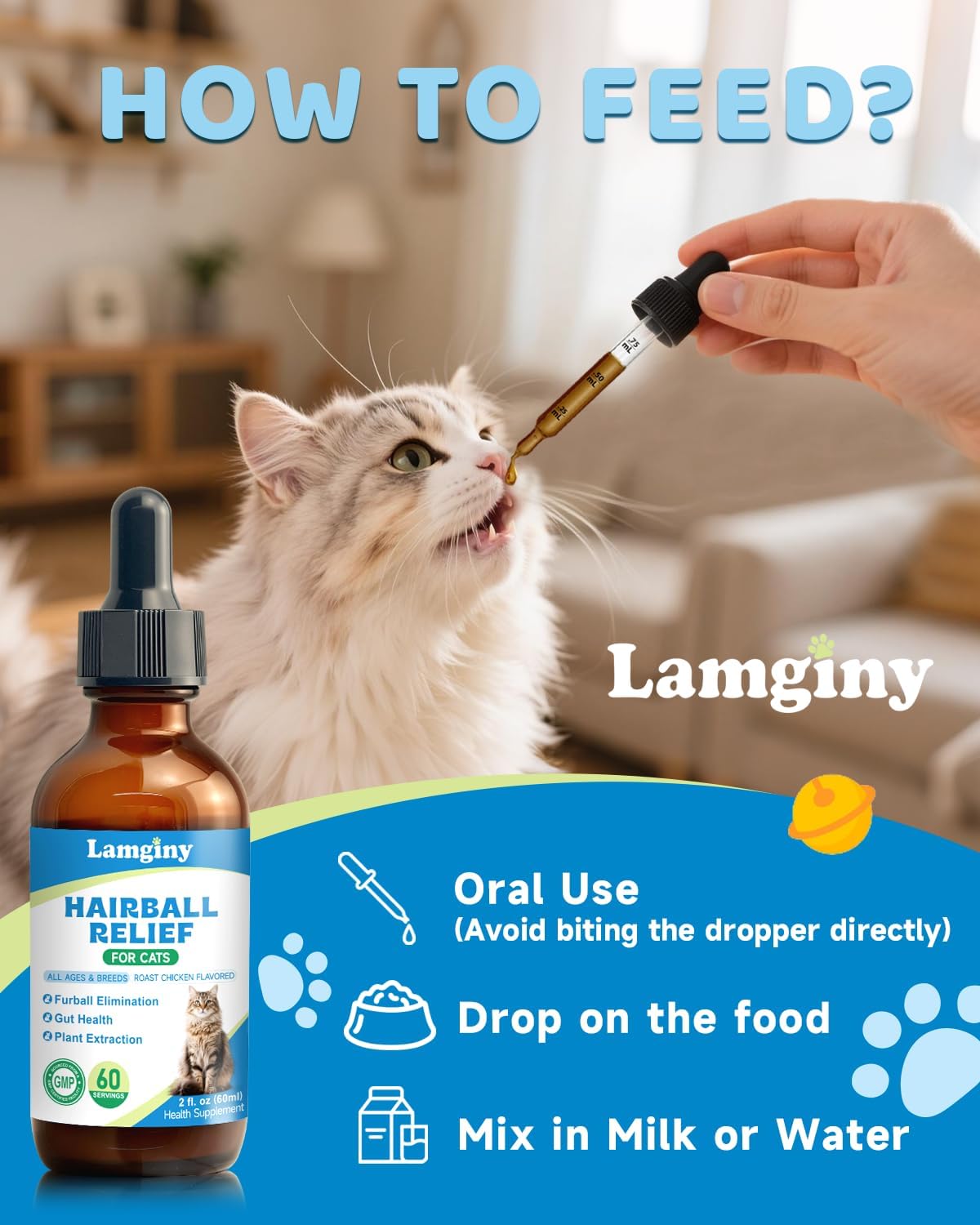 LAMGINY Hairball Relief for Cats 60Ml.
