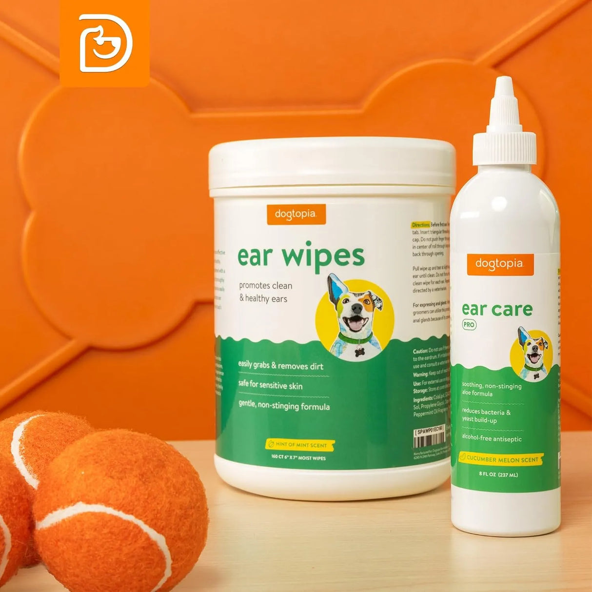 DOGTOPIA - Dogtopia Ear Wipes and Ear Care Pro Solution for Pets - The Red Vitamin MX - Cuidado Del Oído De Perros - {{ shop.shopifyCountryName }}