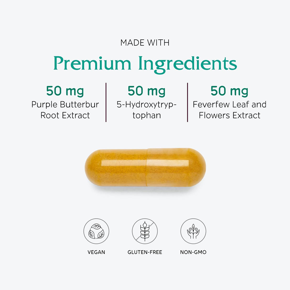 Vitanica Butterbur Extra Brain Chemistry and Vessel Support 120 Capsulas