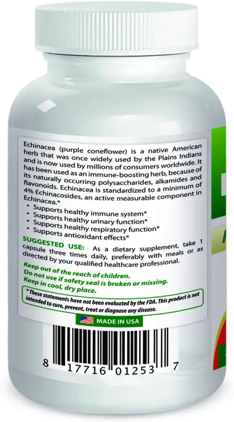 BEST NATURALS - Best Naturals Echinacea 400Mg. 250 Capsulas - The Red Vitamin MX - Suplementos Alimenticios - {{ shop.shopifyCountryName }}