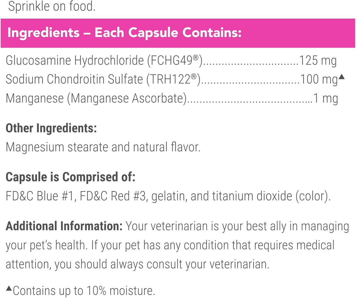 Nutramax Laboratories Cosequin 30 ct Sprinkle Capsules for Cats 30 Capsulas