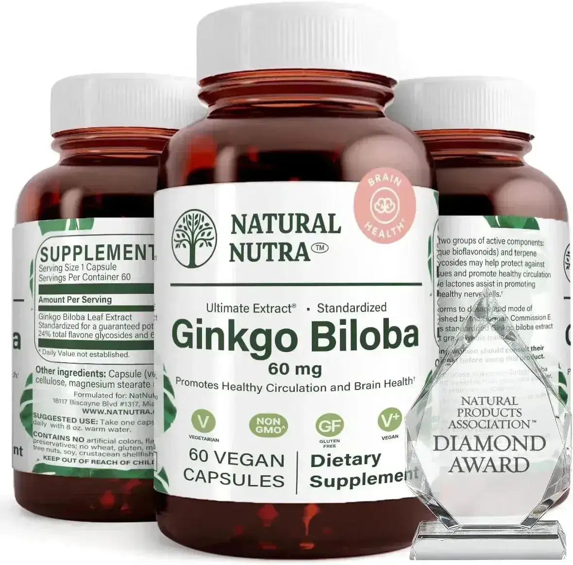 NATURAL NUTRA - Natural Nutra Ginkgo Biloba 60 Capsulas - The Red Vitamin MX - Suplementos Alimenticios - {{ shop.shopifyCountryName }}