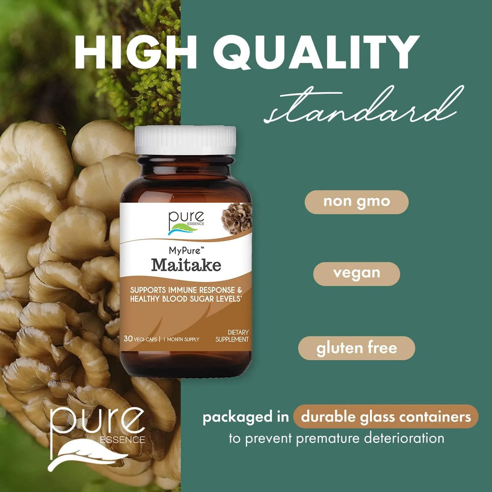 PURE ESSENCE LABS - PURE ESSENCE LABS MyPure Maitake Mushrooms 30 Capsulas - The Red Vitamin MX - Suplementos Alimenticios - {{ shop.shopifyCountryName }}