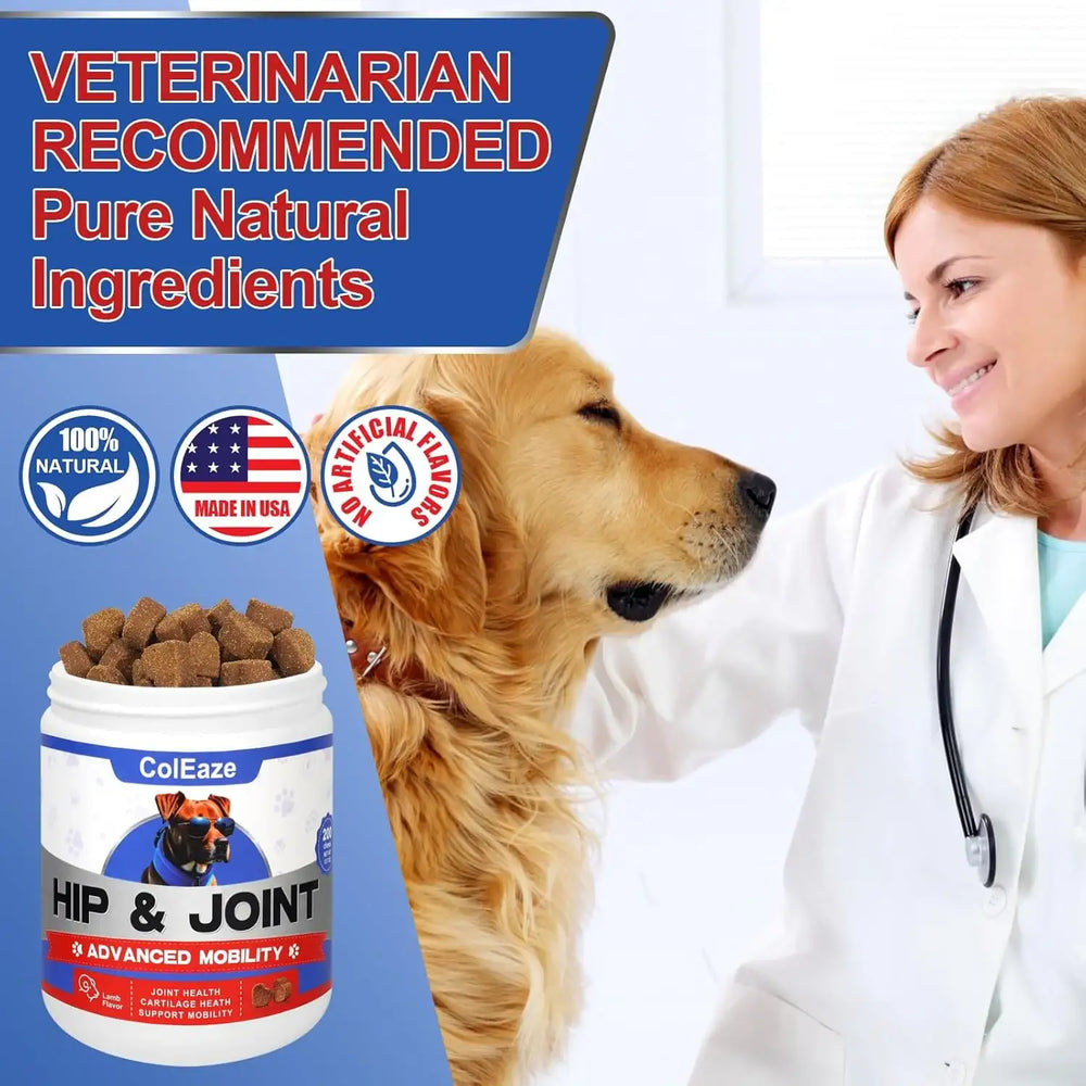 COLEAZE - ColEaze Hip & Joint Support 200 Masticables - The Red Vitamin MX - Cuidado De Cadera Y Articulaciones Para Perros - {{ shop.shopifyCountryName }}