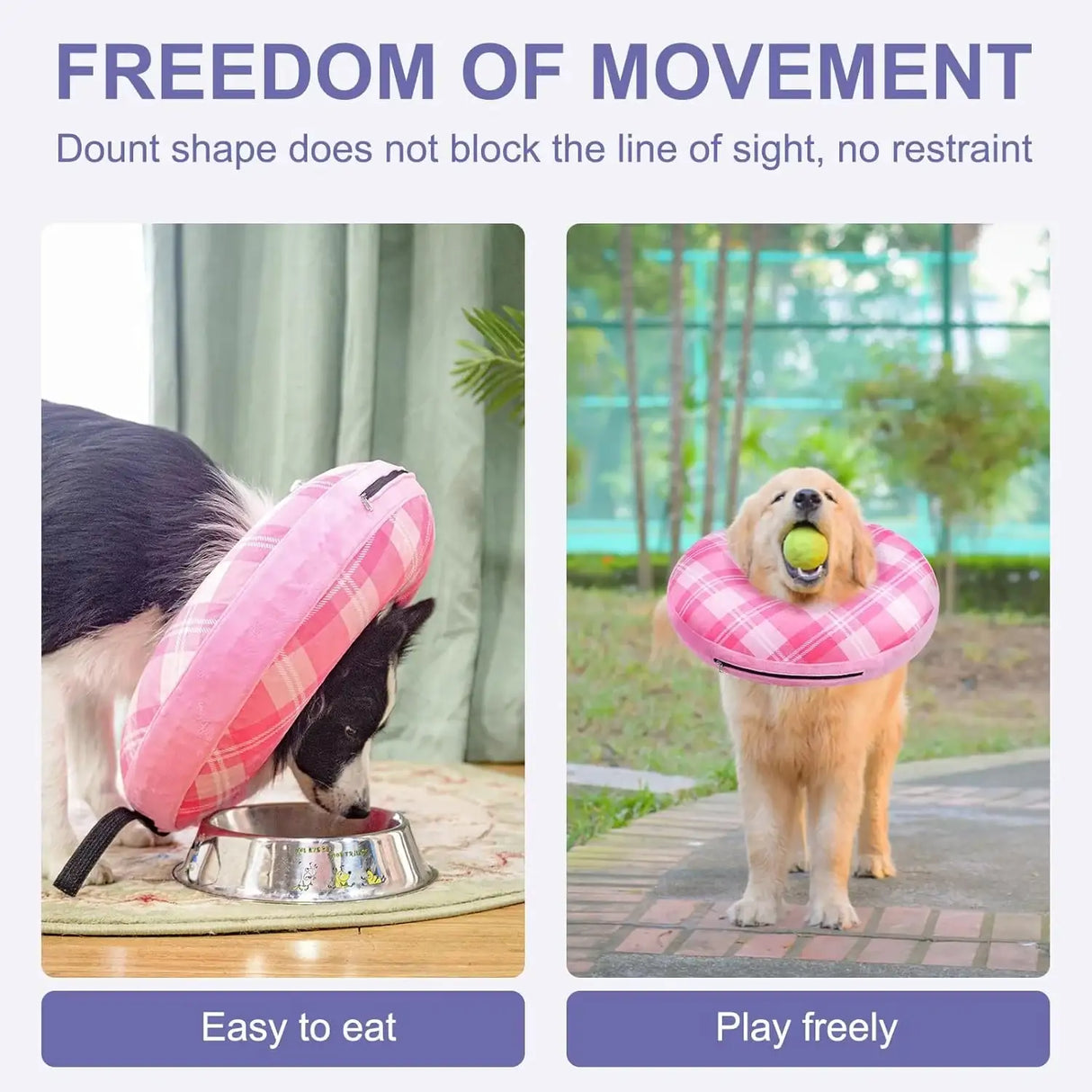 BEAUTYZOO - BEAUTYZOO Inflatable Donut Collar PINK LARGE - The Red Vitamin MX - Collares y Conos De Recuperación Para Perros - {{ shop.shopifyCountryName }}