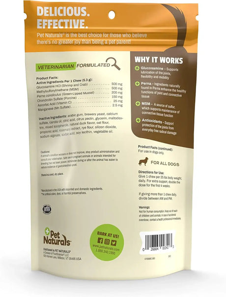 PET NATURALS - Pet Naturals Hip and Joint Pro 60 Masticables - The Red Vitamin MX - Cuidado De Cadera Y Articulaciones Para Perros - {{ shop.shopifyCountryName }}