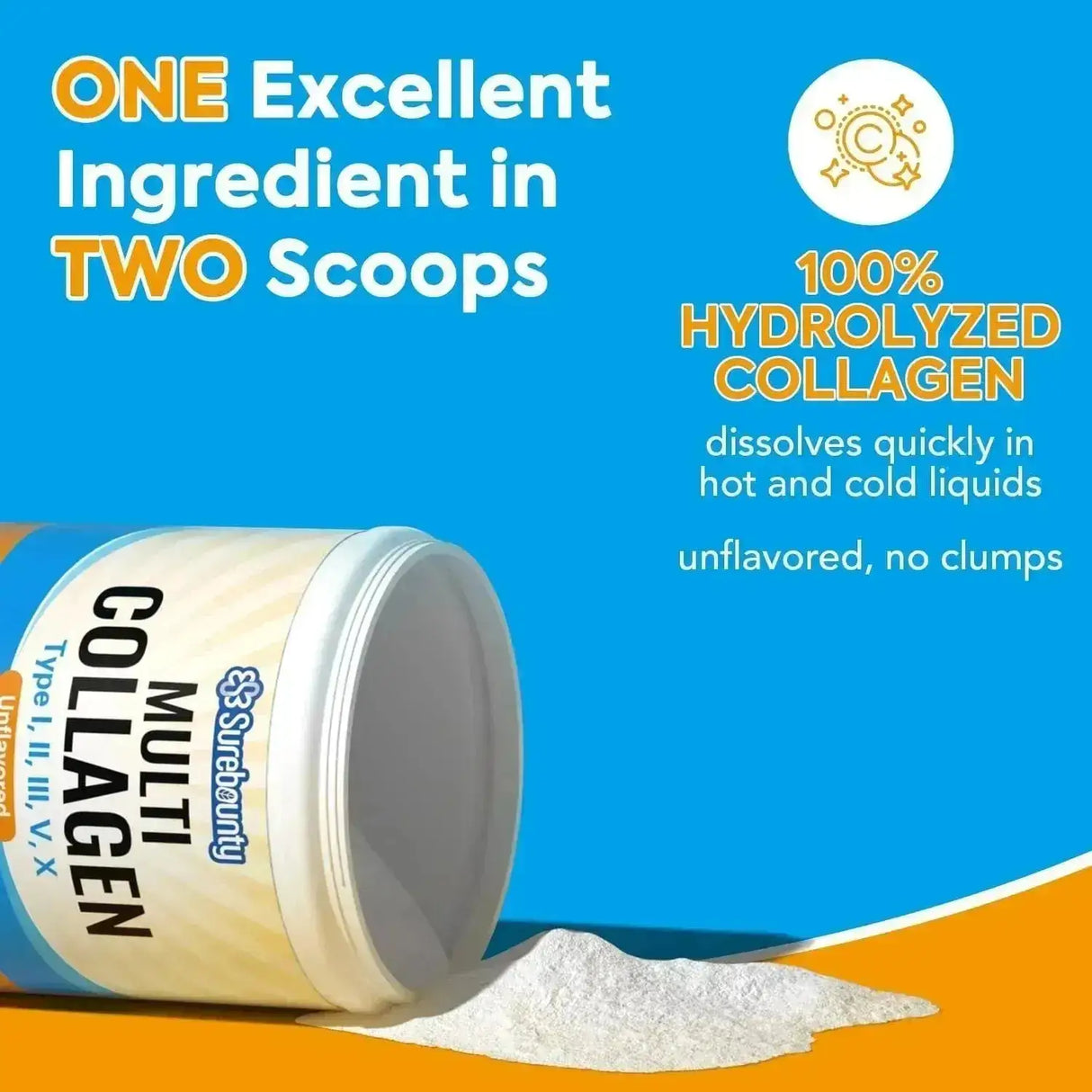 SUREBOUNTY - Surebounty Multi Collagen Powder 454Gr. - The Red Vitamin MX - Suplementos Alimenticios - {{ shop.shopifyCountryName }}