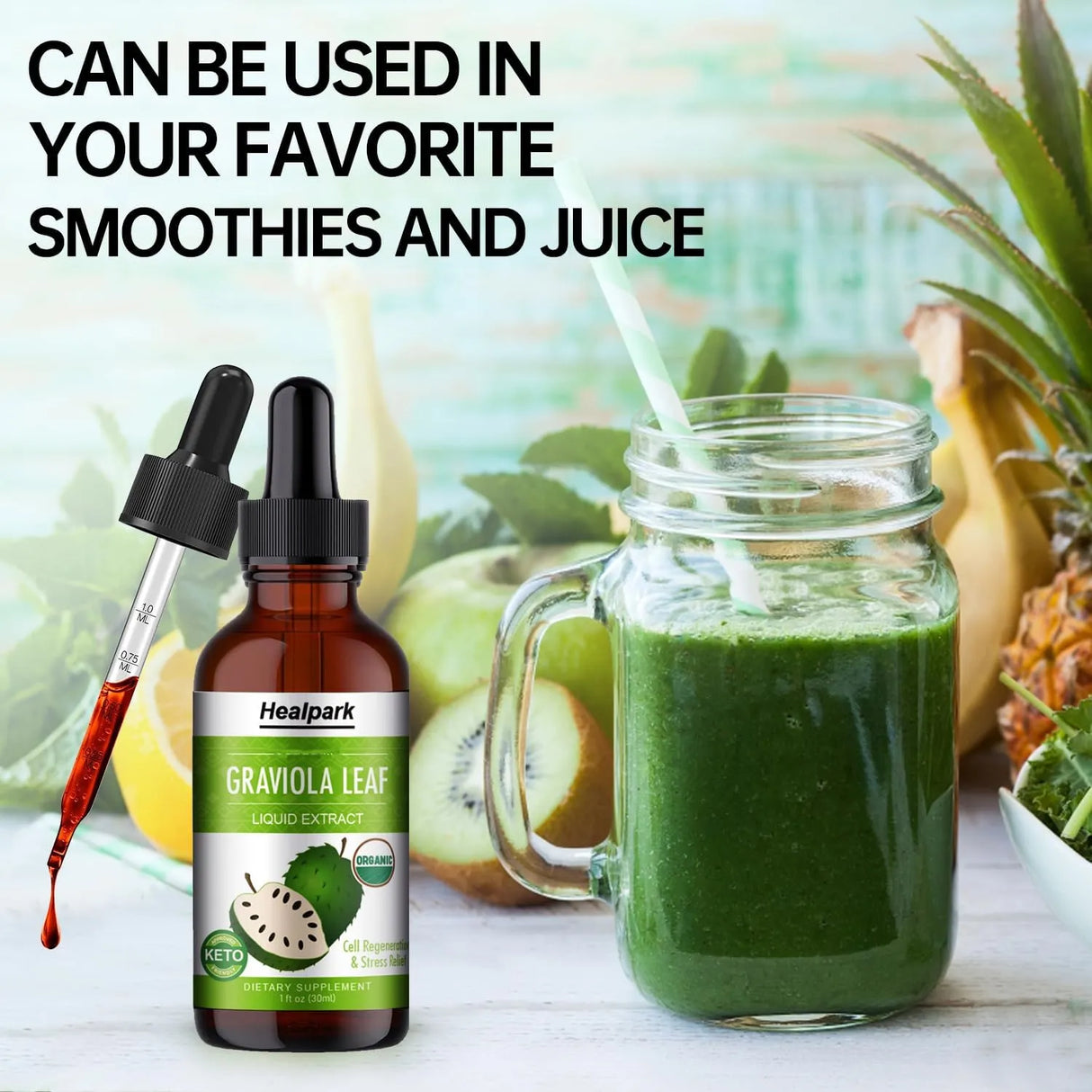 HEALPARK - Healpark Soursop Bitters Liquid Graviola Leaf Extract 1 Fl.Oz. - The Red Vitamin MX - Suplementos Alimenticios - {{ shop.shopifyCountryName }}