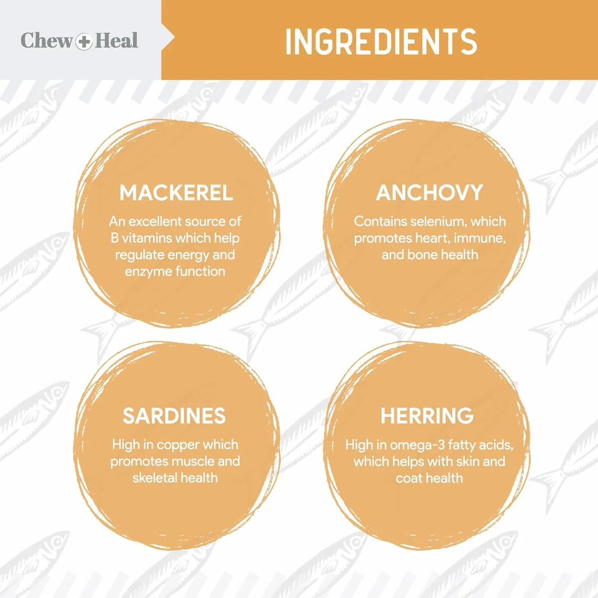 CHEW + HEAL - Chew + Heal Labs Wild Caught Omega 3 Fish Oil for Large Breed 180 Capsulas Blandas 2 Pack - The Red Vitamin MX - Aceite De Pescado Para Perros - {{ shop.shopifyCountryName }}