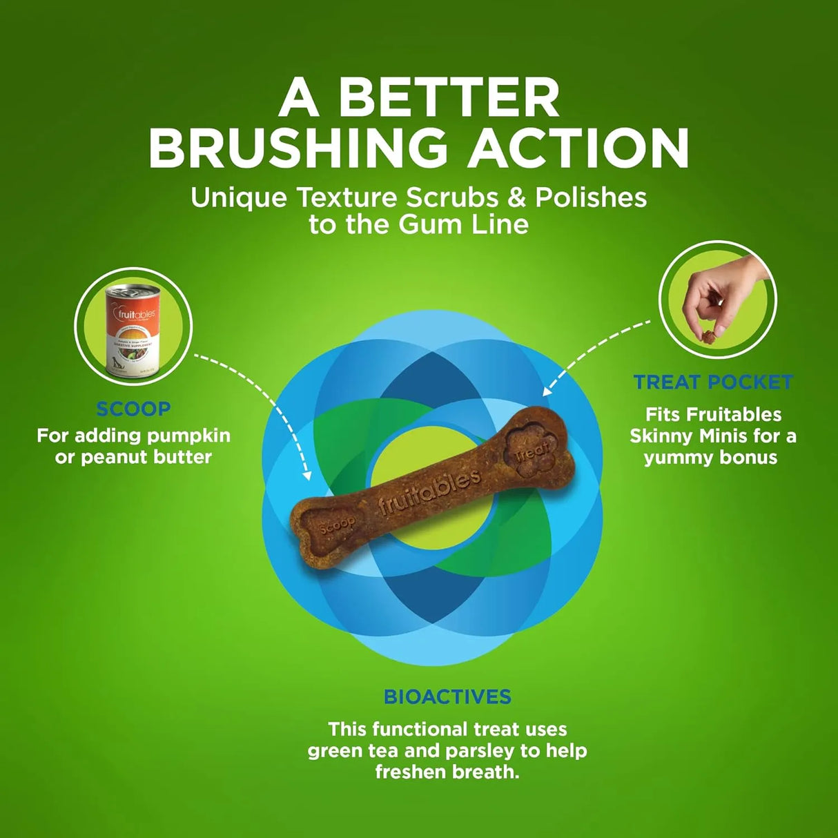 FRUITABLES - Fruitables 15 Count BioActive Fresh Mouth Dental Chews Small 15 Piezas - The Red Vitamin MX - Cuidado Dental Para Perros - {{ shop.shopifyCountryName }}