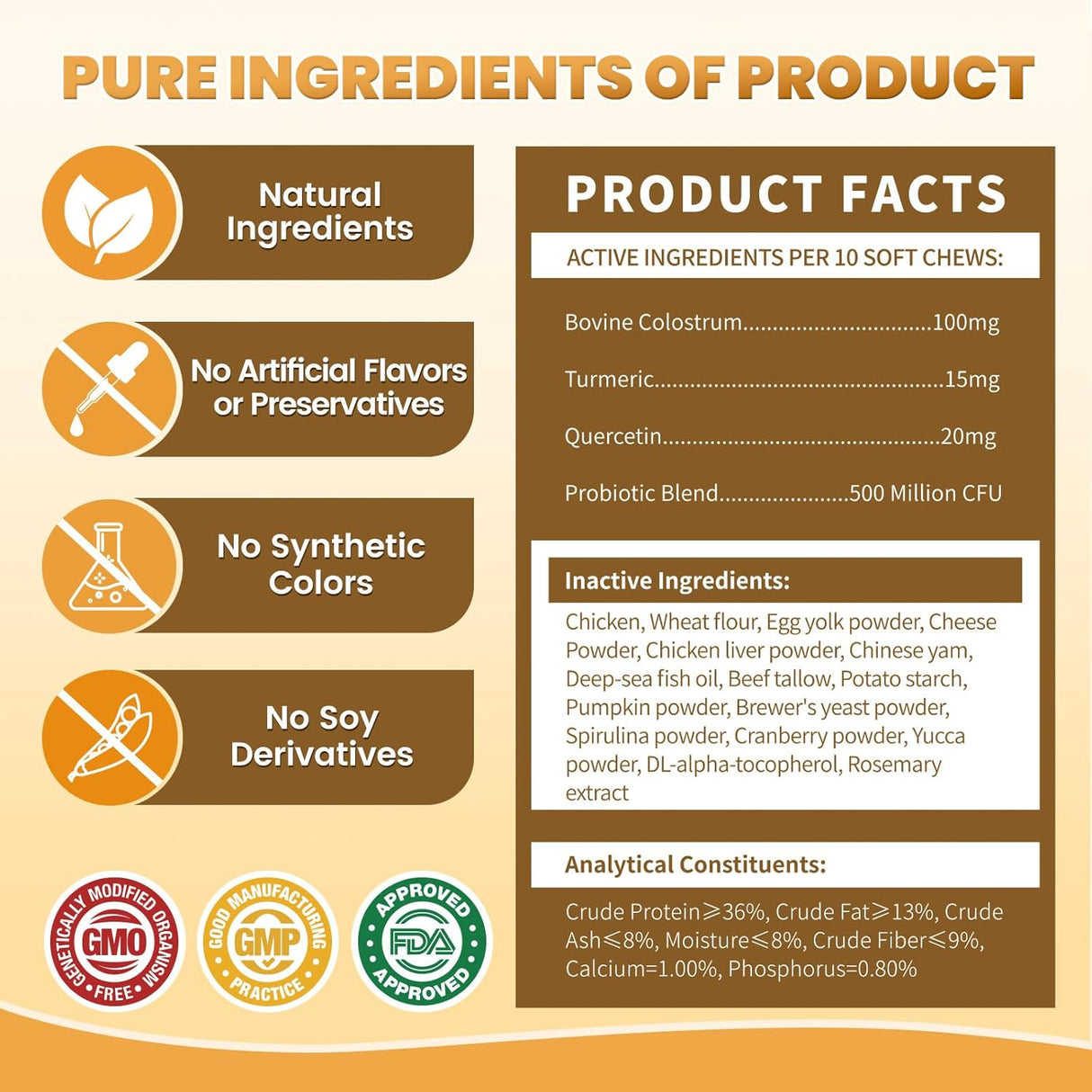 Cudory Cat Allergy Relief for Cats 500 Masticables