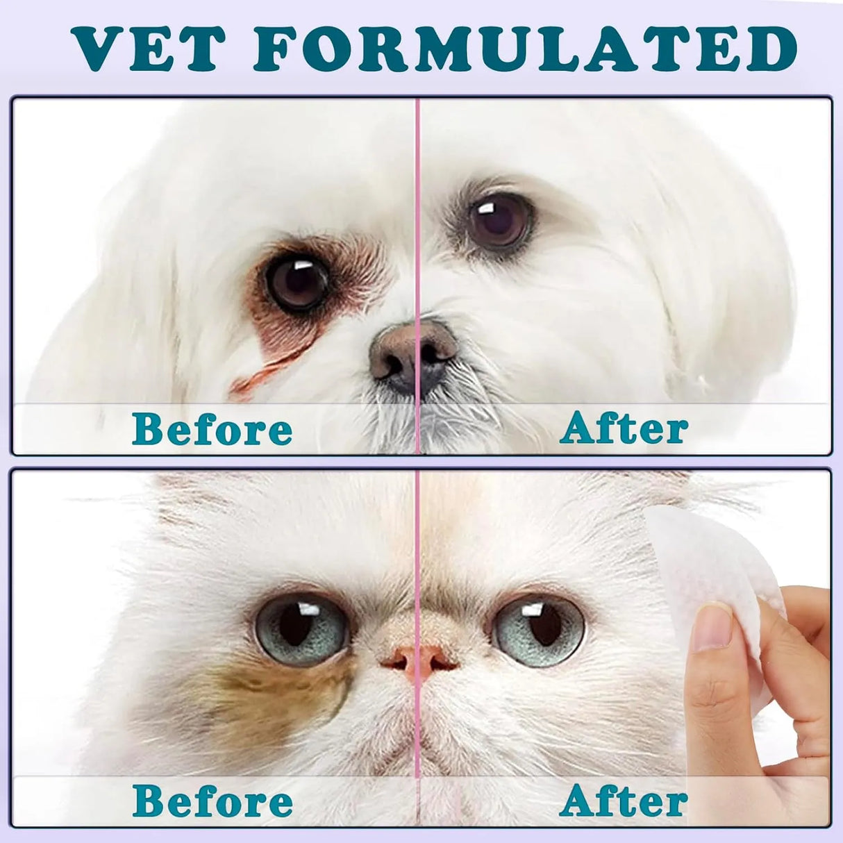 MEIFSOU - Meifsou Eyes Wipes for Dogs & Cats 120 Toallitas - The Red Vitamin MX - Cuidado De Los Ojos De Los Perros - {{ shop.shopifyCountryName }}