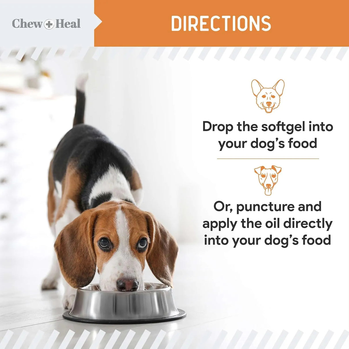 CHEW + HEAL - Chew + Heal Labs Wild Caught Omega 3 Fish Oil for Puppy & Small Breed 180 Capsulas Blandas - The Red Vitamin MX - Aceite De Pescado Para Perros - {{ shop.shopifyCountryName }}