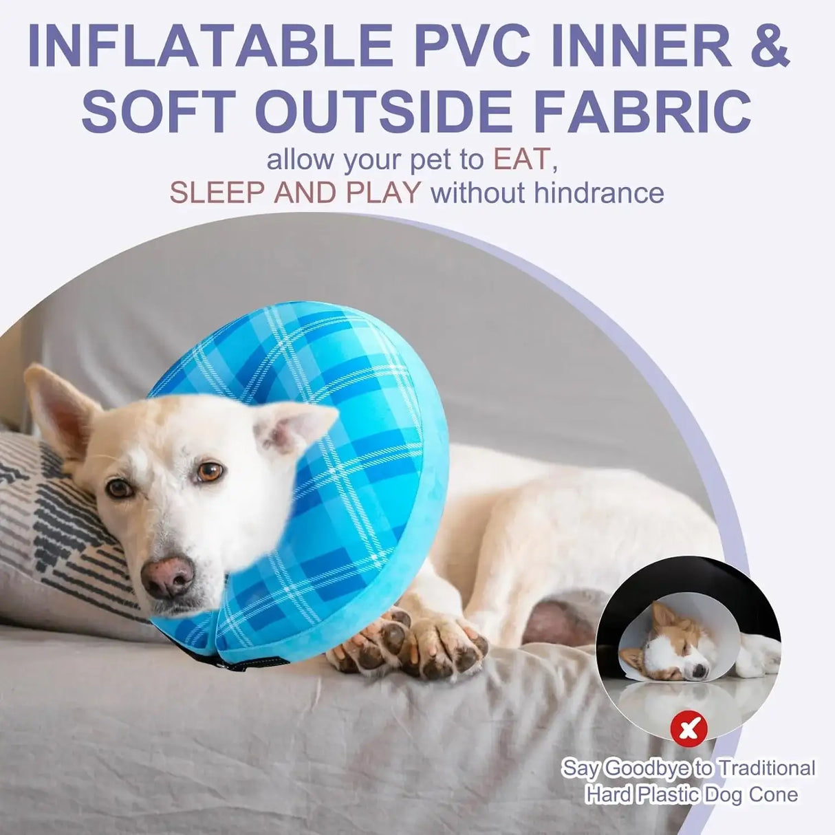 BEAUTYZOO - BEAUTYZOO Inflatable Donut Collar BLUE LARGE - The Red Vitamin MX - Collares y Conos De Recuperación Para Perros - {{ shop.shopifyCountryName }}