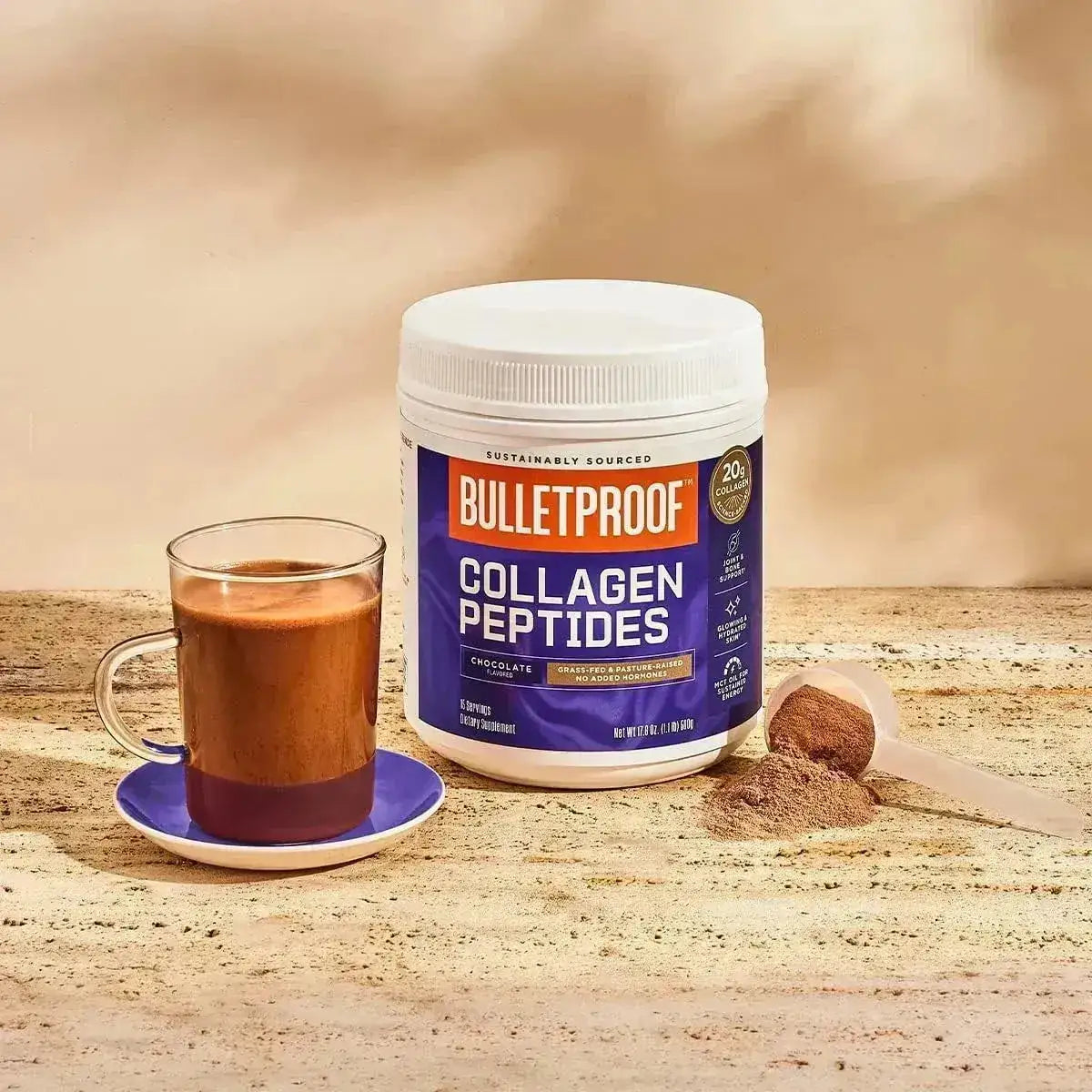 BULLETPROOF - Bulletproof Chocolate Collagen Protein Powder 500Gr. - The Red Vitamin MX - Suplementos Alimenticios - {{ shop.shopifyCountryName }}