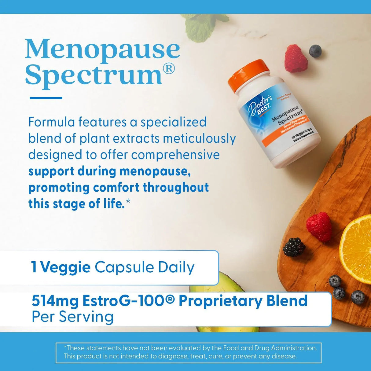 DOCTOR'S BEST - Doctor's Best Menopause Spectrum with EstroG-100 30 Capsulas - The Red Vitamin MX - Suplementos Alimenticios - {{ shop.shopifyCountryName }}