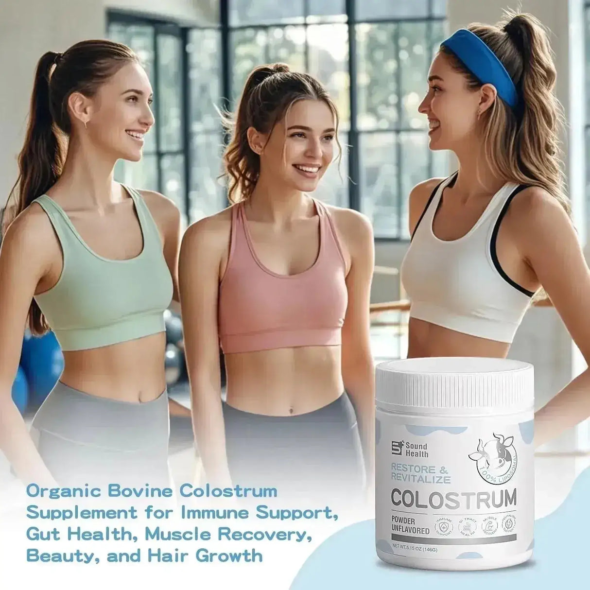 SOUND HEALTH - Sound Health Colostrum Supplement Powder Unflavored 73 Servicios 146Gr. - The Red Vitamin MX - Suplementos Alimenticios - {{ shop.shopifyCountryName }}