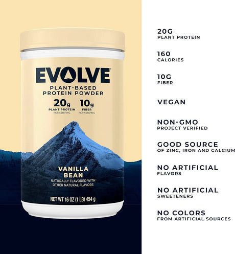 EVOLVE - Evolve Plant Based Protein Powder 20g Vanilla Bean 907Gr. - The Red Vitamin MX - Suplementos Alimenticios - {{ shop.shopifyCountryName }}