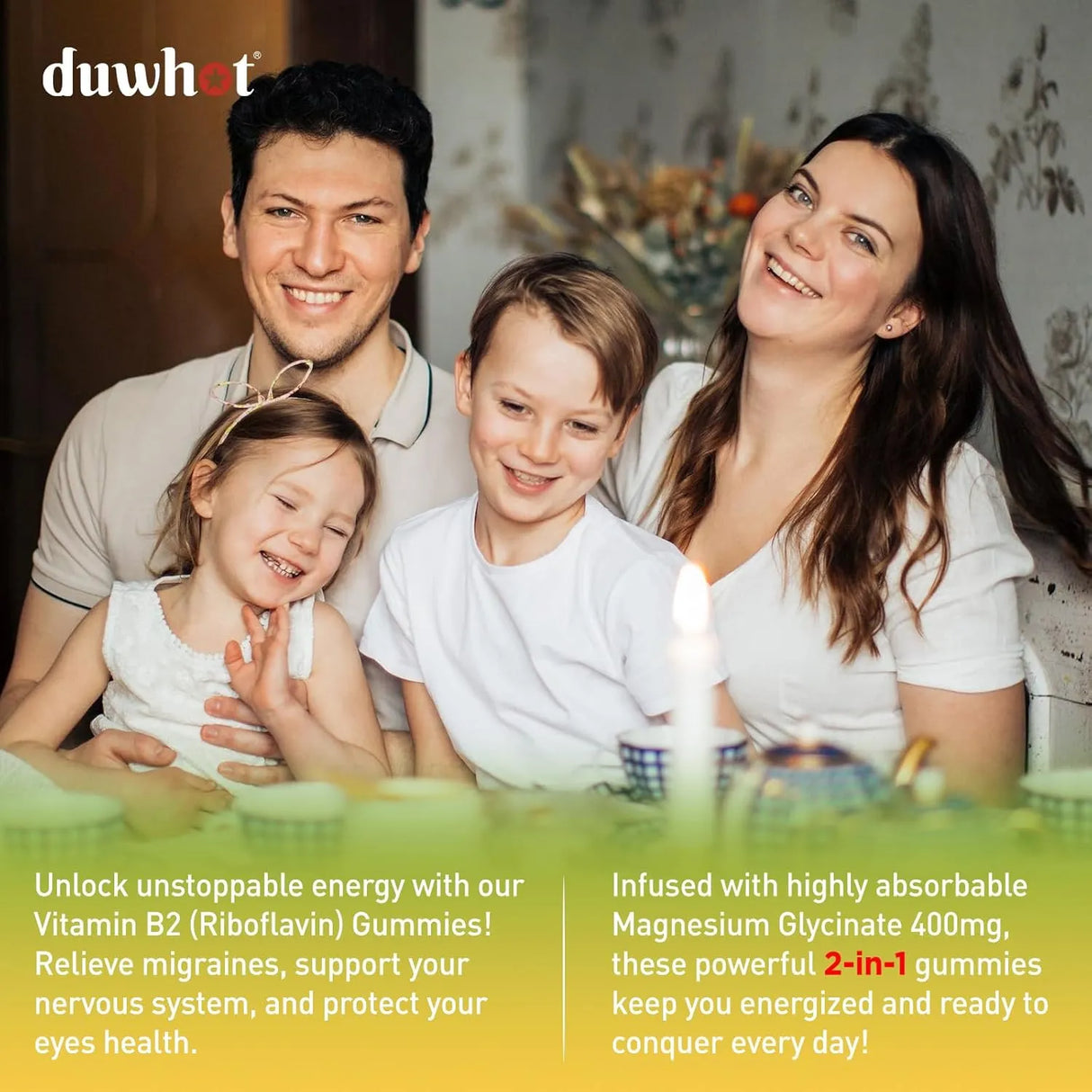 DUWHOT - Duwhot Vitamin B2 Gummies with Magnesium 400Mg. 60 Gomitas - The Red Vitamin MX - Suplementos Alimenticios - {{ shop.shopifyCountryName }}