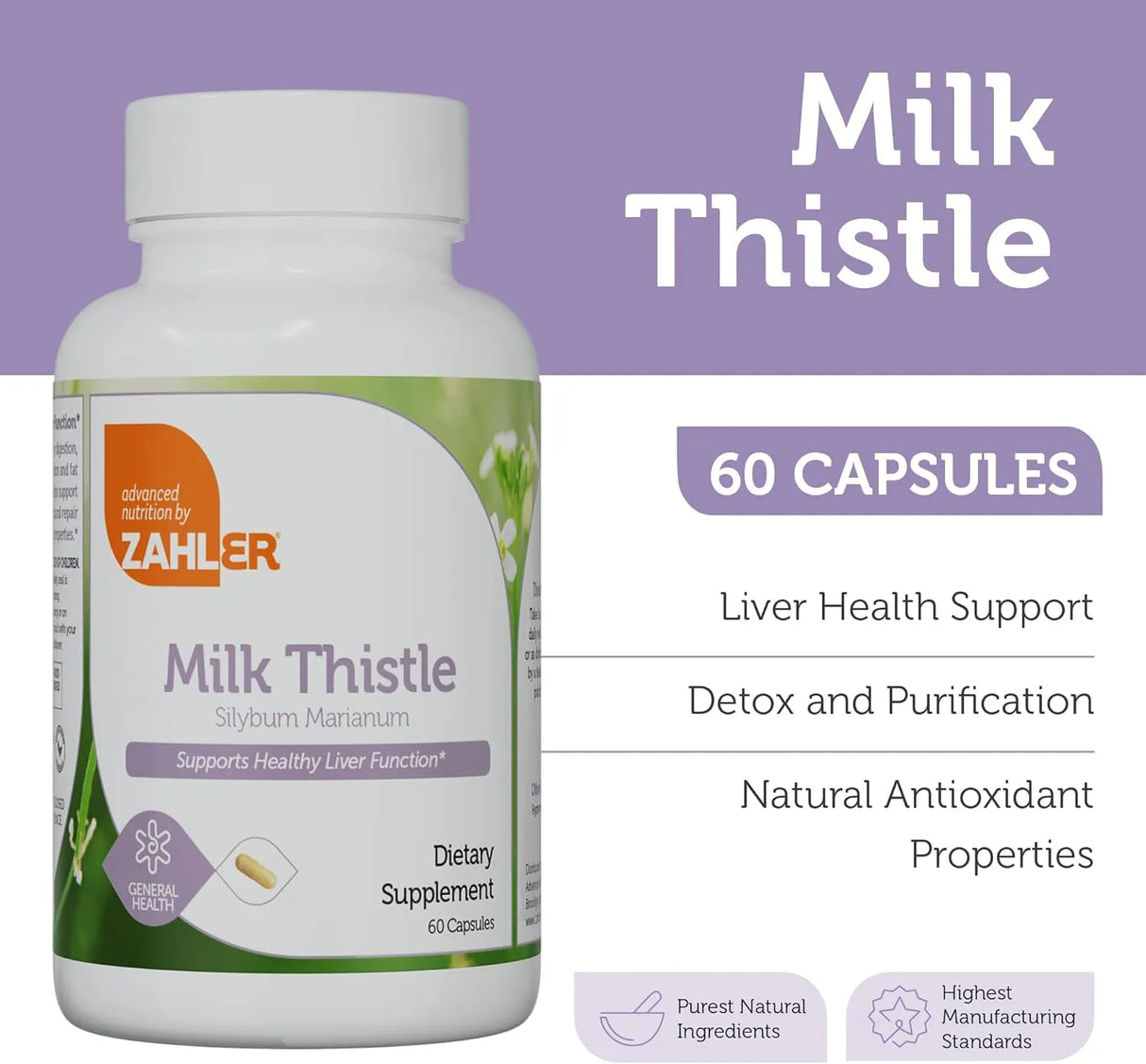 ZAHLER - Zahler Milk Thistle 60 Capsulas - The Red Vitamin MX - Suplementos Alimenticios - {{ shop.shopifyCountryName }}