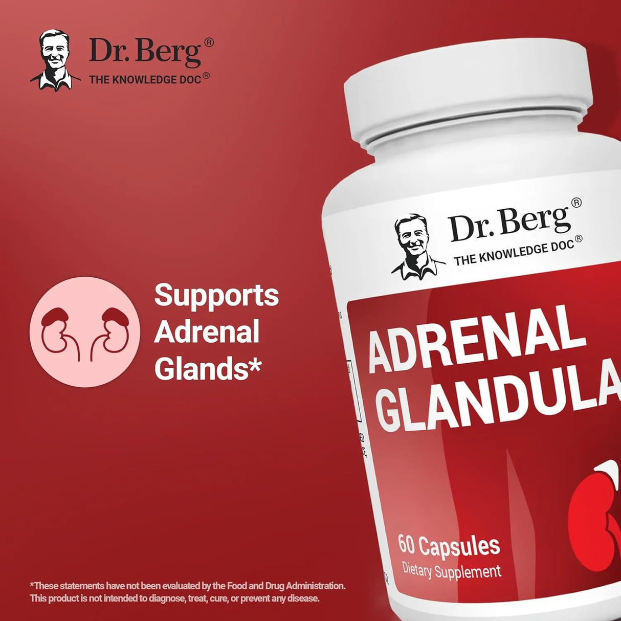 DR. BERG - Dr. Berg Adrenal Glandular 60 Capsulas - The Red Vitamin MX - Suplementos Alimenticios - {{ shop.shopifyCountryName }}