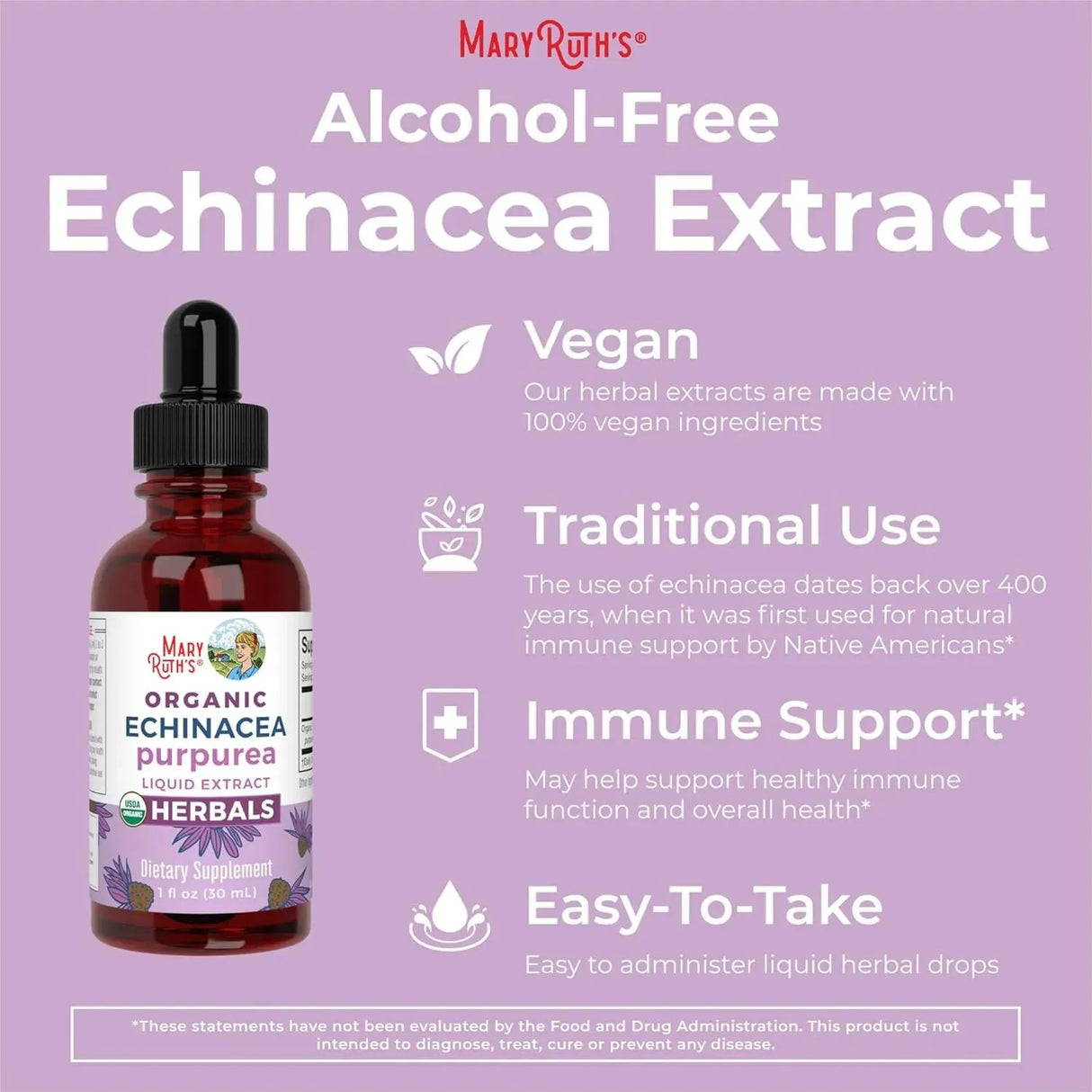 MARY RUTH ORGANICS - MaryRuth Organics Echinacea Purpurea Liquid 1 Fl.Oz. - The Red Vitamin MX - Suplementos Alimenticios - {{ shop.shopifyCountryName }}