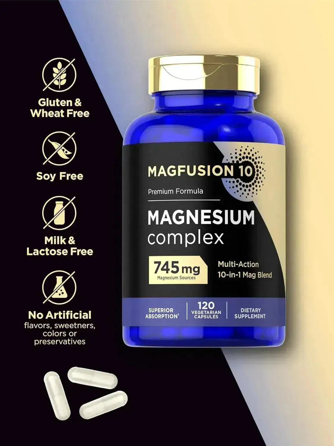 MAGFUSION 10 - MAGFUSION 10 Magnesium Complex 745Mg. 120 Capsulas - The Red Vitamin MX - Suplementos Alimenticios - {{ shop.shopifyCountryName }}