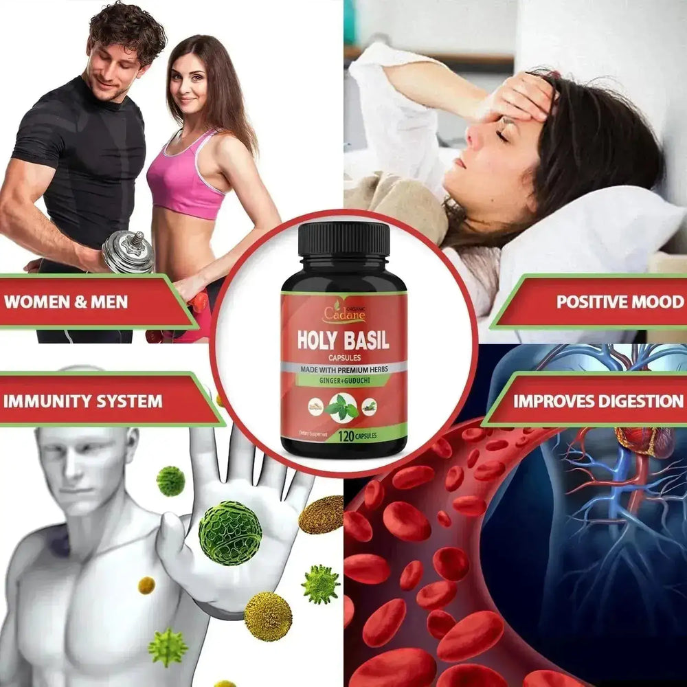 ORGANIC CADANE - Organic Cadane Holy Basil 2250Mg. 120 Capsulas - The Red Vitamin MX - Suplementos Alimenticios - {{ shop.shopifyCountryName }}