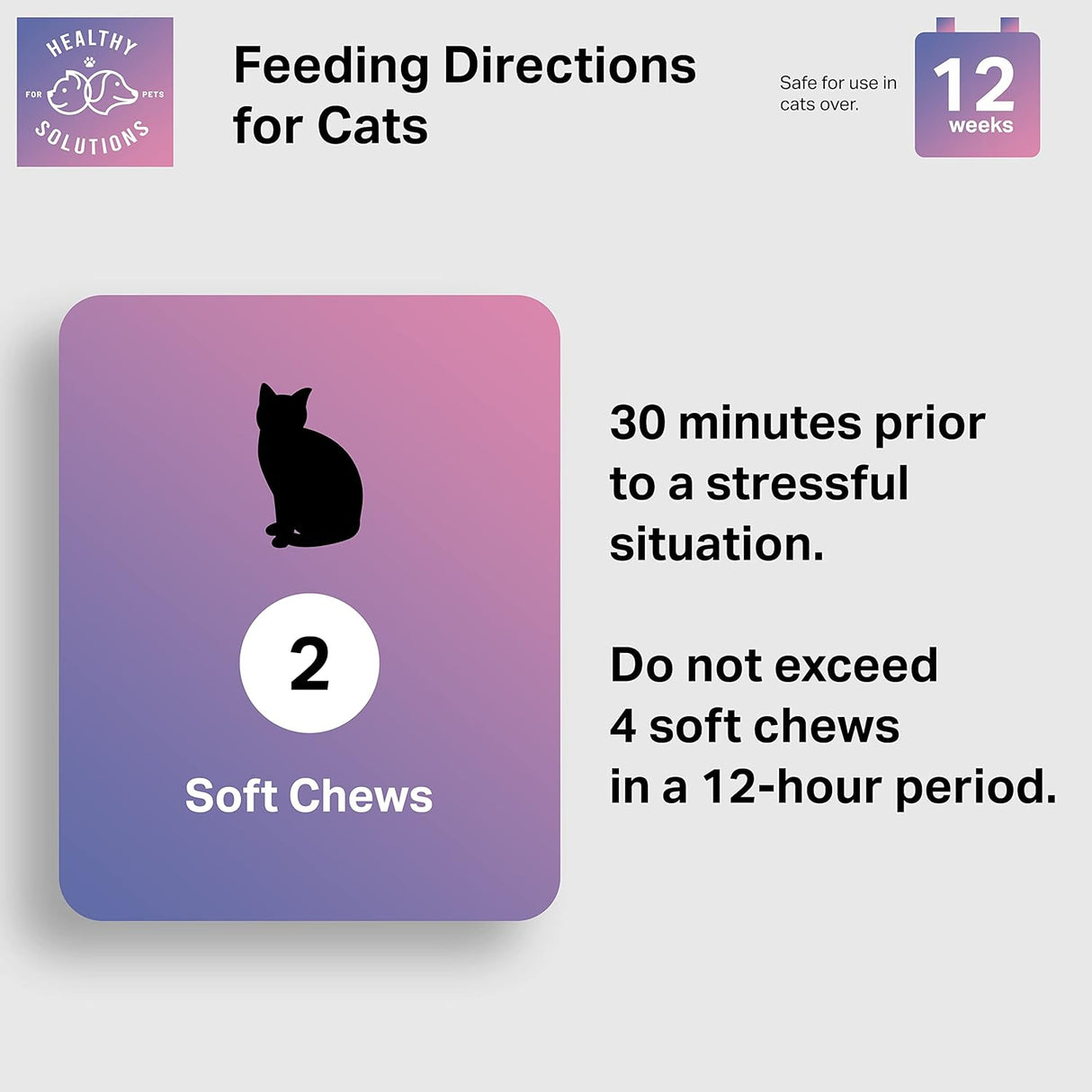 Healthy Solutions For Pets Calming Chews for Cats 60 Masticables