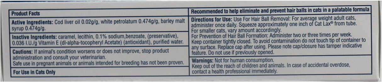 CatLax for Hairball Elimination and Prevention in Cats 2 Oz.