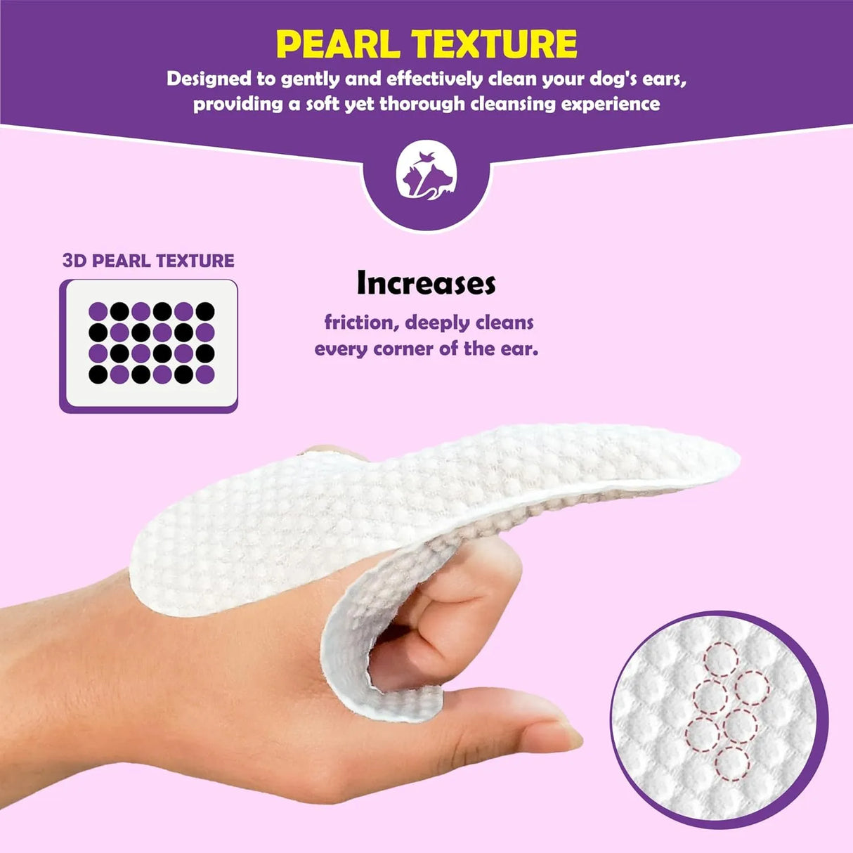 FLINTSTONE - Flintstone Dog Ear Cleaner Finger Wipes Mild Coconut Scent 60 Toallitas - The Red Vitamin MX - Cuidado Del Oído De Perros - {{ shop.shopifyCountryName }}