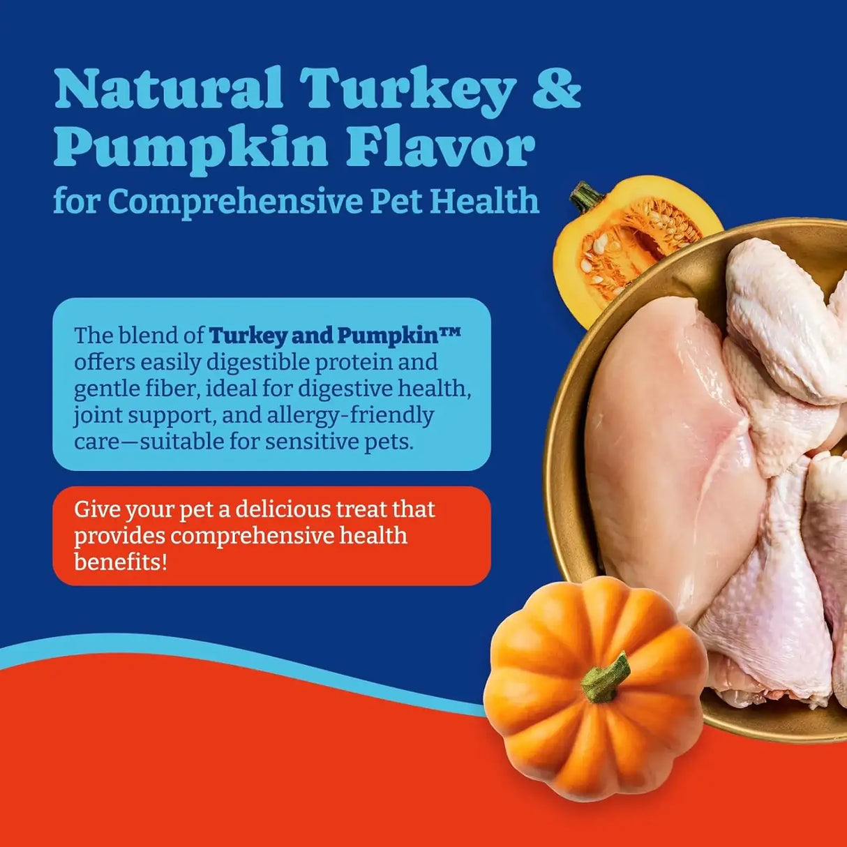 YoYoBay Dog Allergy Relief Chews Turkey & Pumpkin 180 Masticables