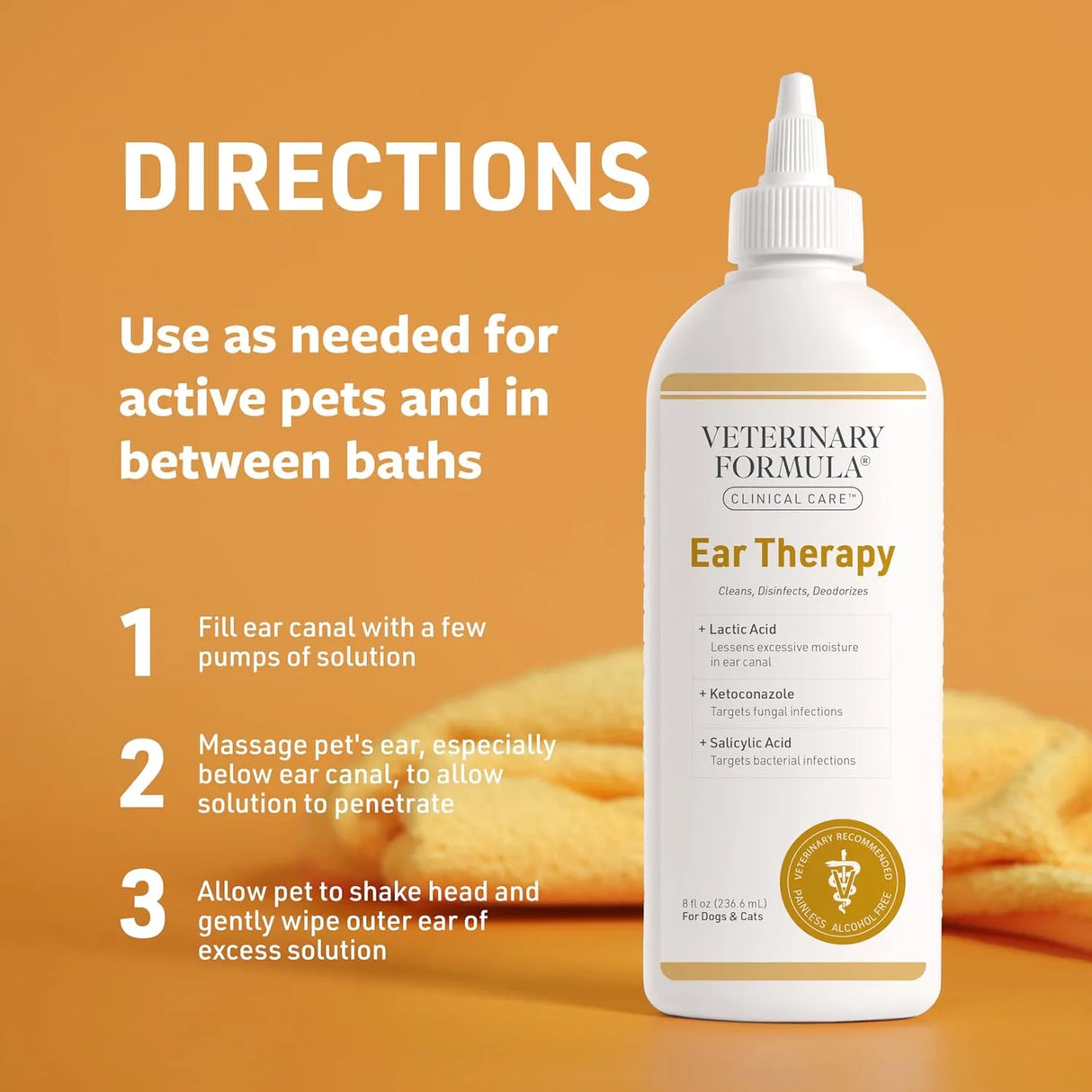 VETERINARY FORMULA - Veterinary Formula Clinical Care Ear Therapy 8 Fl.Oz. - The Red Vitamin MX - Cuidado Del Oído De Perros - {{ shop.shopifyCountryName }}