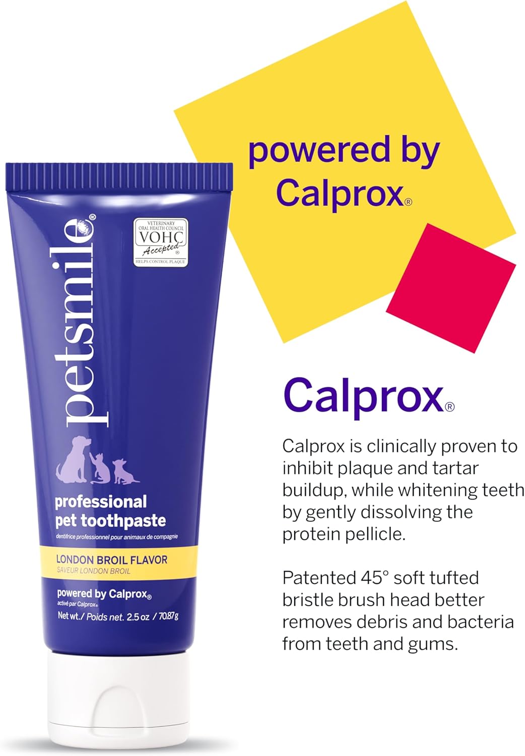 Petsmile Professional Pet Teeth Brushing Kit for Cats & Dogs London Broil 2.5 Oz