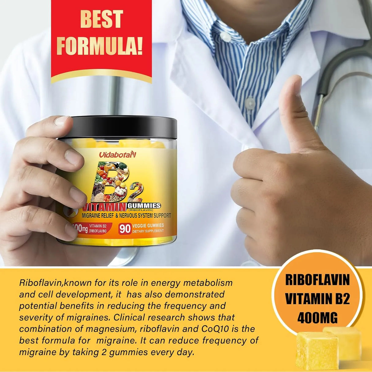 VIDABOTAN - Vidabotan Vitamin B2 Gummies 400Mg. 90 Gomitas - The Red Vitamin MX - Suplementos Alimenticios - {{ shop.shopifyCountryName }}