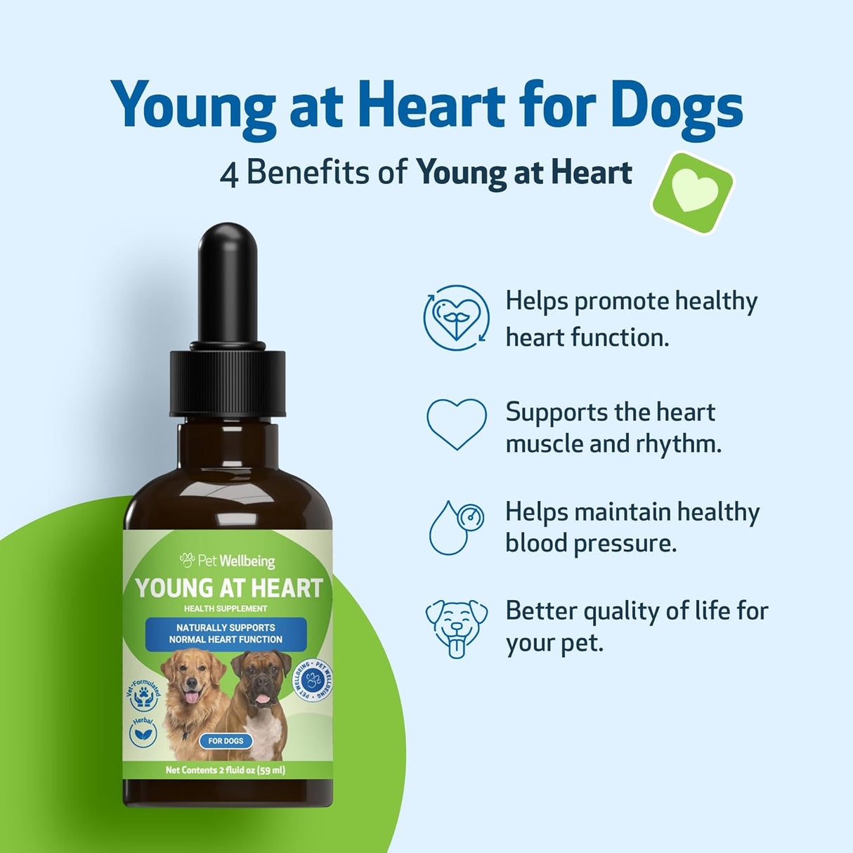 Pet Wellbeing Young at Heart for Dogs 2 Fl.Oz.