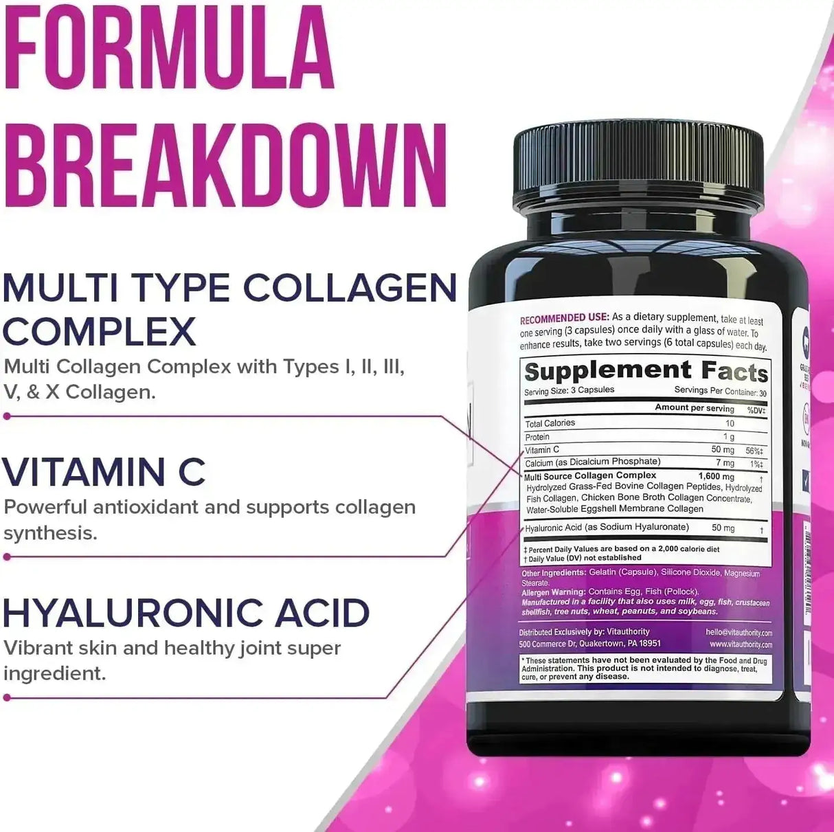 VITAUTHORITY - Vitauthority Multi Collagen 90 Capsulas - The Red Vitamin MX - Suplementos Alimenticios - {{ shop.shopifyCountryName }}