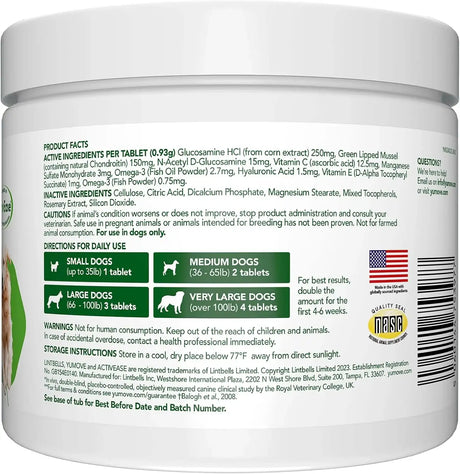 YUMOVE - YuMOVE Hip and Joint Supplement for Senior Dogs 240 Tabletas - The Red Vitamin MX - Cuidado De Cadera Y Articulaciones Para Perros - {{ shop.shopifyCountryName }}
