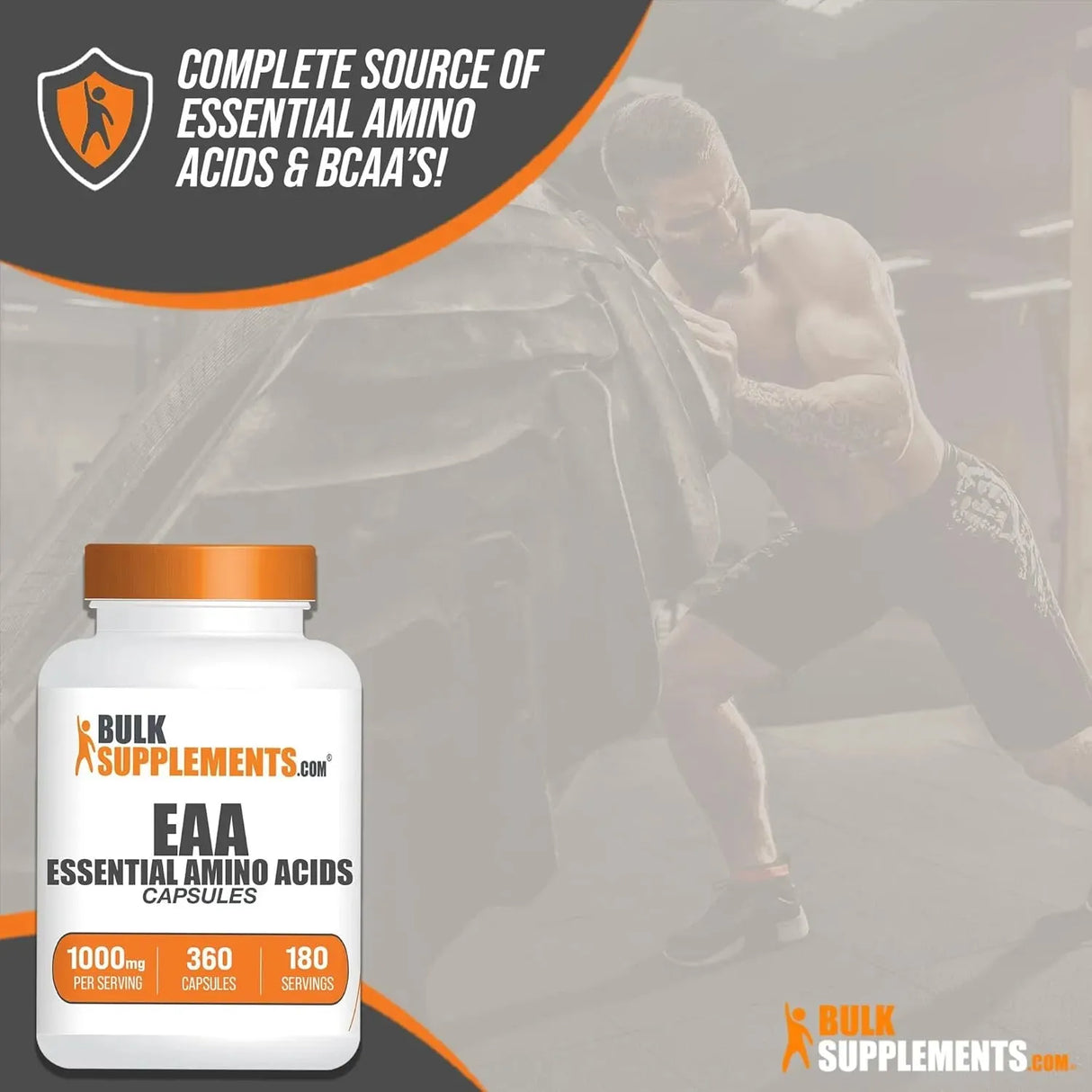 BULK SUPPLEMENTS - Bulk Supplements Essential Amino Acids 1000Mg. 360 Capsulas - The Red Vitamin MX - Suplementos Alimenticios - {{ shop.shopifyCountryName }}