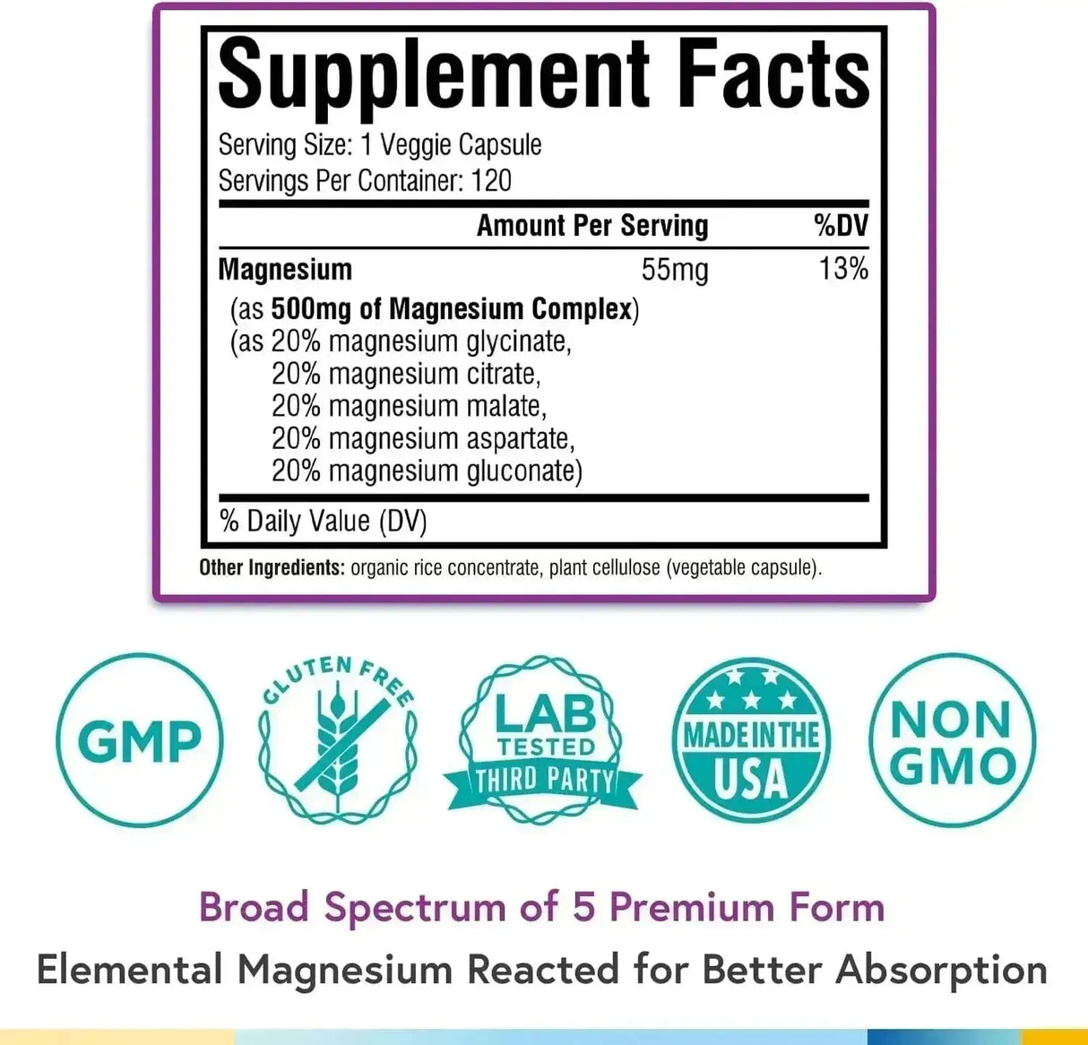 TERRANICS - Terranics 5-in-1 Magnesium Complex 120 Capsulas 2 Pack - The Red Vitamin MX - Suplementos Alimenticios - {{ shop.shopifyCountryName }}