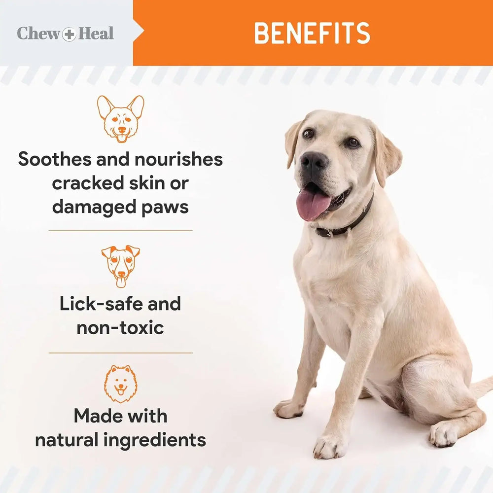 CHEW + HEAL - Chew + Heal Labs Dog Paw Balm 2 Oz. - The Red Vitamin MX - Remedios Para La Picazón De Perros - {{ shop.shopifyCountryName }}