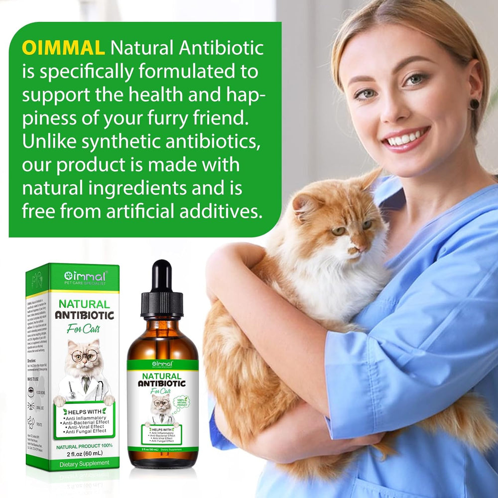 Oimmal Cat Natural Antibiotics 2 Fl.Oz.