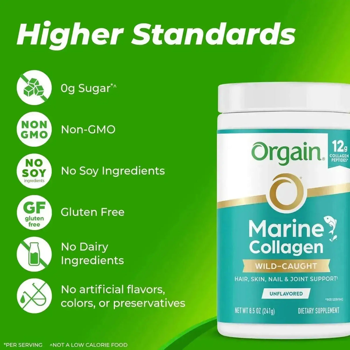 ORGAIN - Orgain Wild-Caught Marine Collagen Peptides Powder 8.5 Oz. - The Red Vitamin MX - Suplementos Alimenticios - {{ shop.shopifyCountryName }}