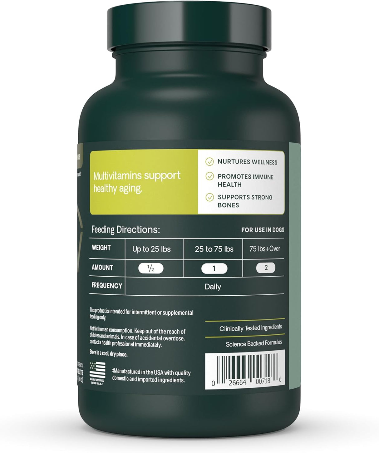 VetriScience Senior 27+ Active Health 60 Tabletas Masticables