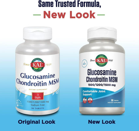 KAL - KAL Glucosamine Chondroitin MSM 90 Tabletas - The Red Vitamin MX - Suplementos Alimenticios - {{ shop.shopifyCountryName }}